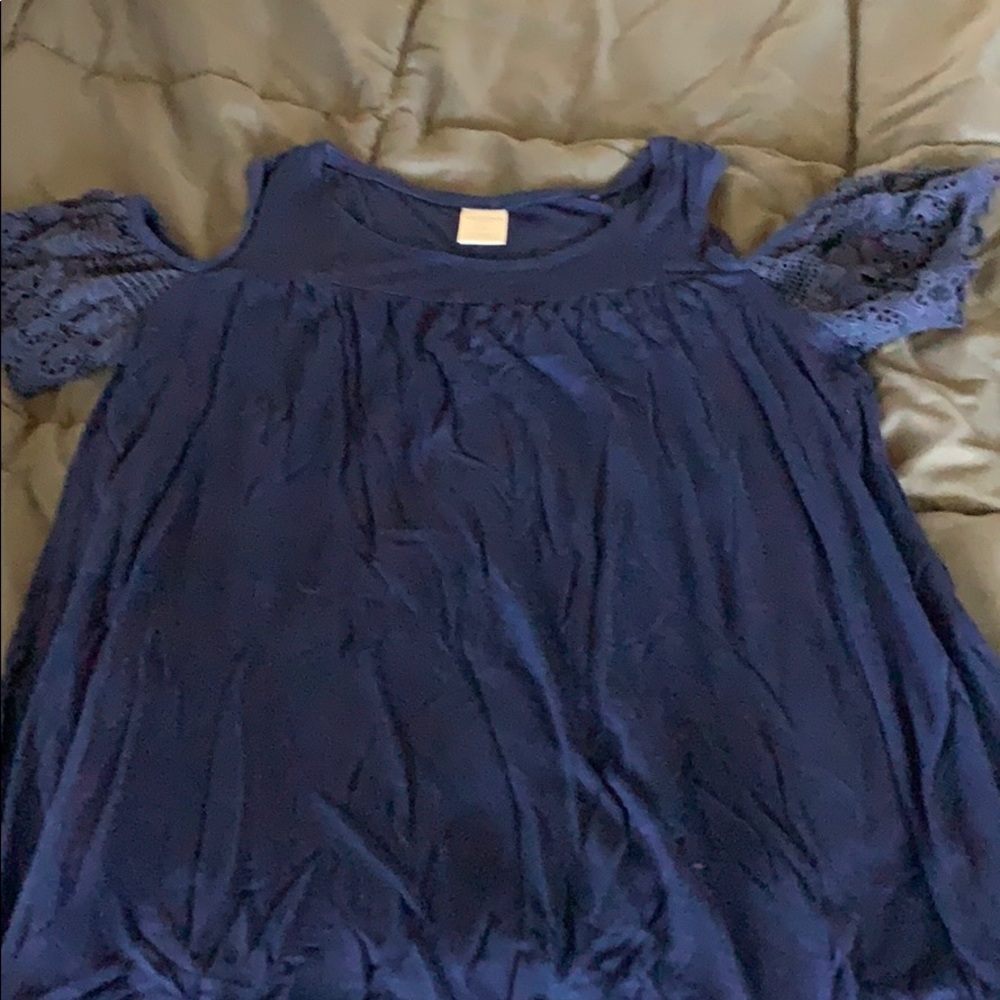 Girls Arizona cold shoulder baby doll shirt